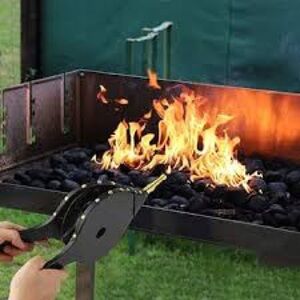 Oak Leaf Fire Bellows, 15.5" X 7" Fireplace Bellows Wood Air Blower for Fire Pit